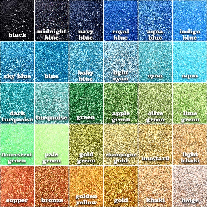 YGDZ Fine Glitter, YGDZ 300g 60 Colors Extra Fine Craft Resin Glitter Packs, for Tumblers Festival Decoration, Eyeshadow Makeup Nail Art Body Face Glitter, 5g Each Bag - Image 3